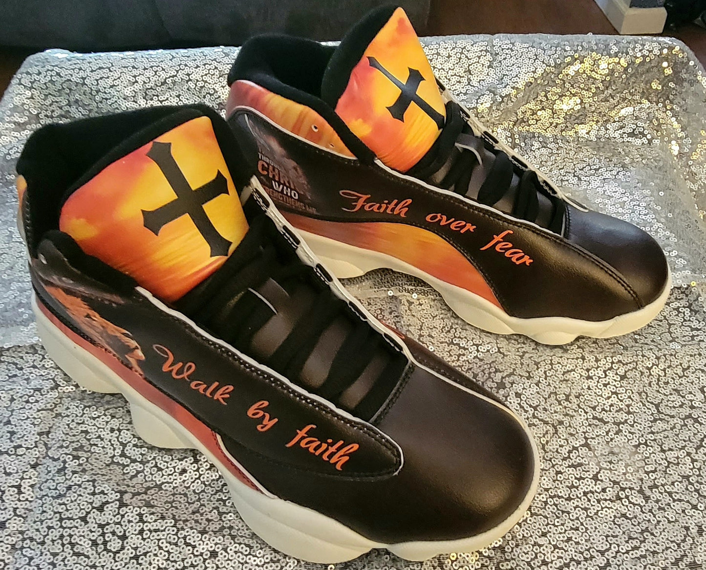 Custom "Walk By Faith" Sneakers