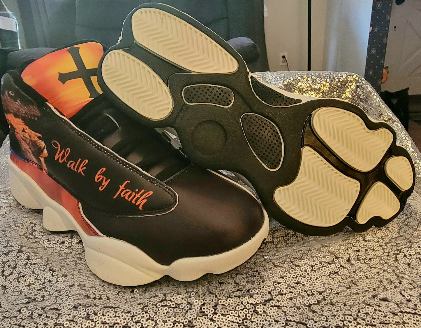 Custom "Walk By Faith" Sneakers