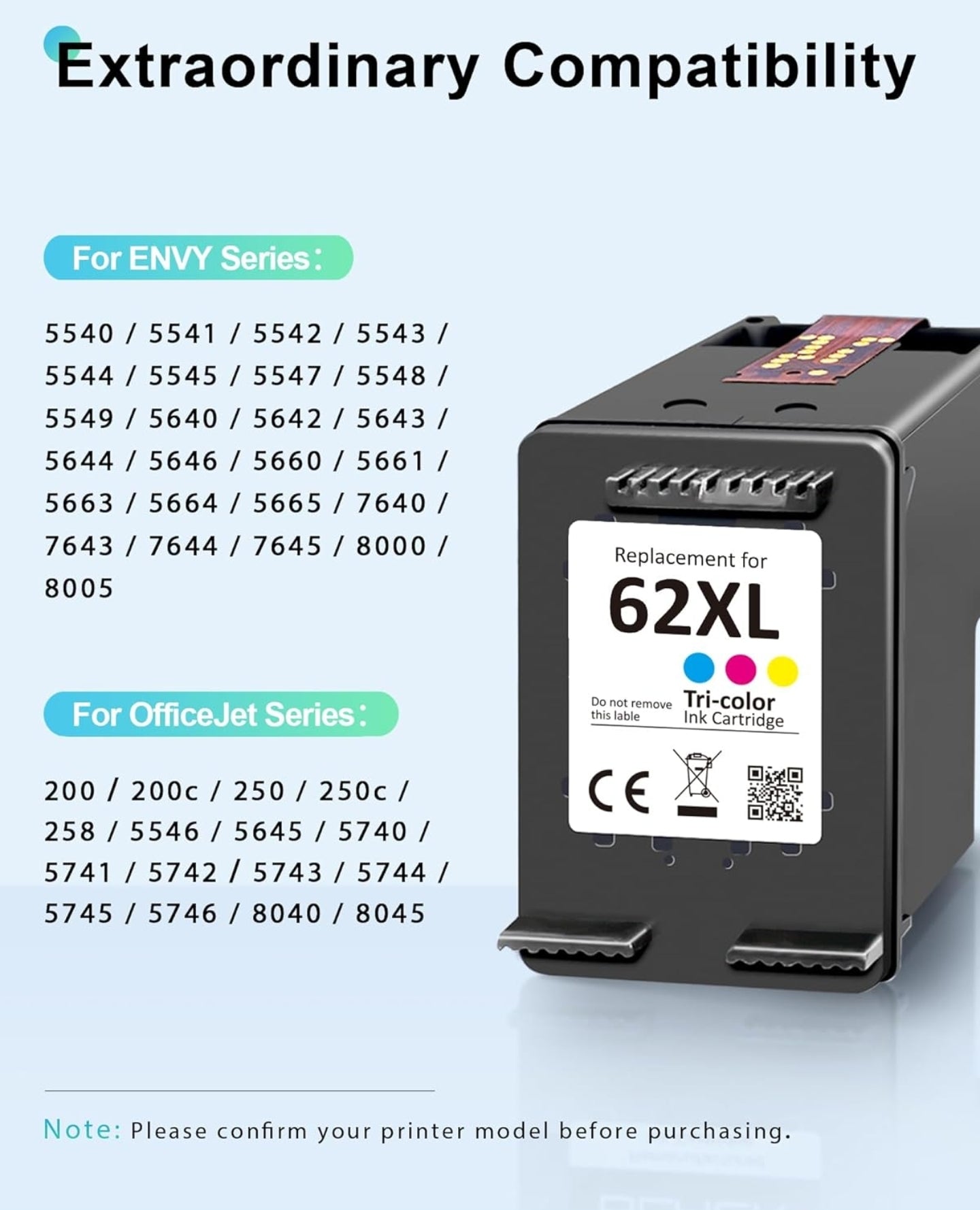 62XL Ink Cartridge Black and Color Combo Pack