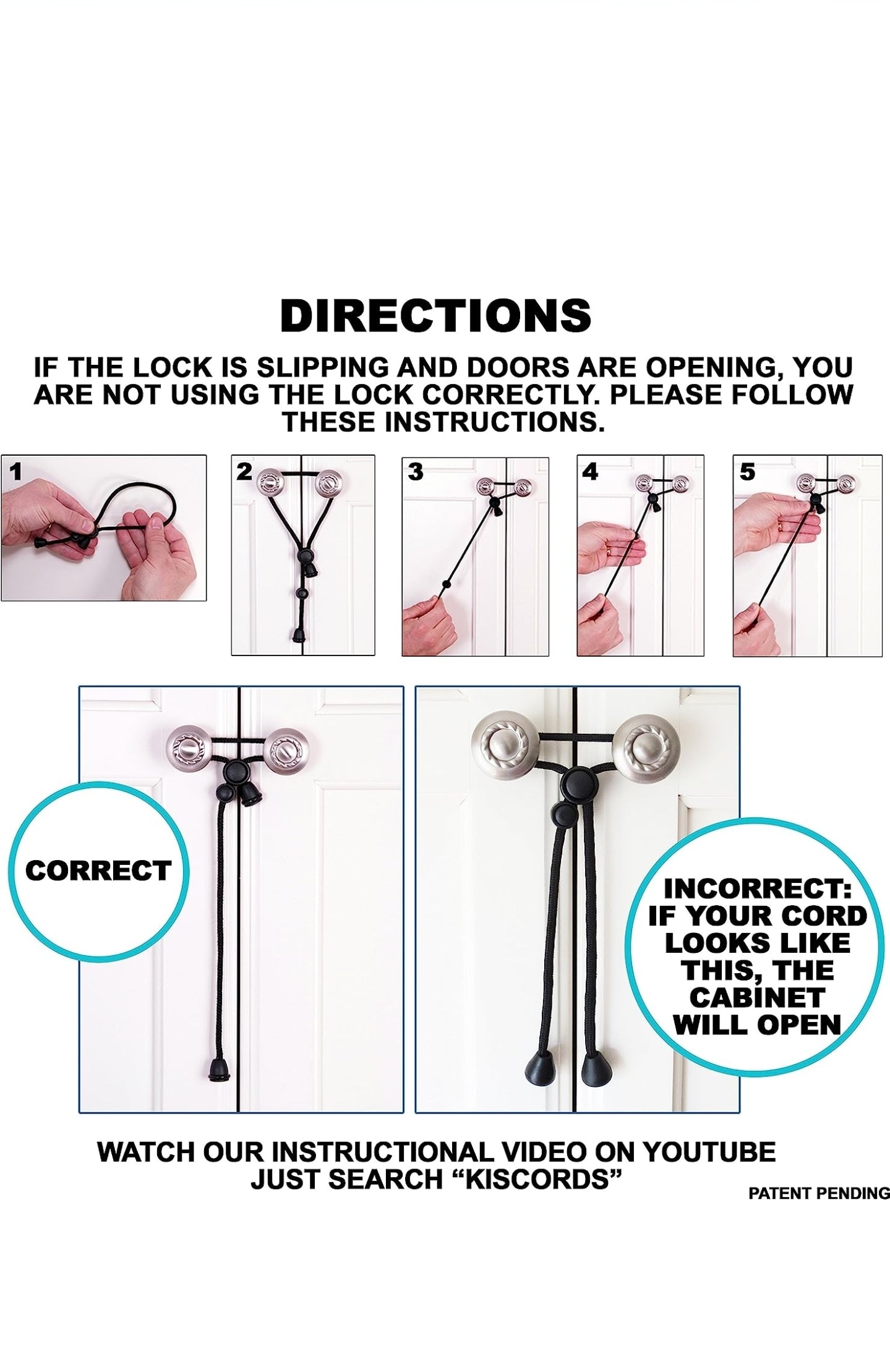 Safety Cabinet Locks for Knobs (7pk)