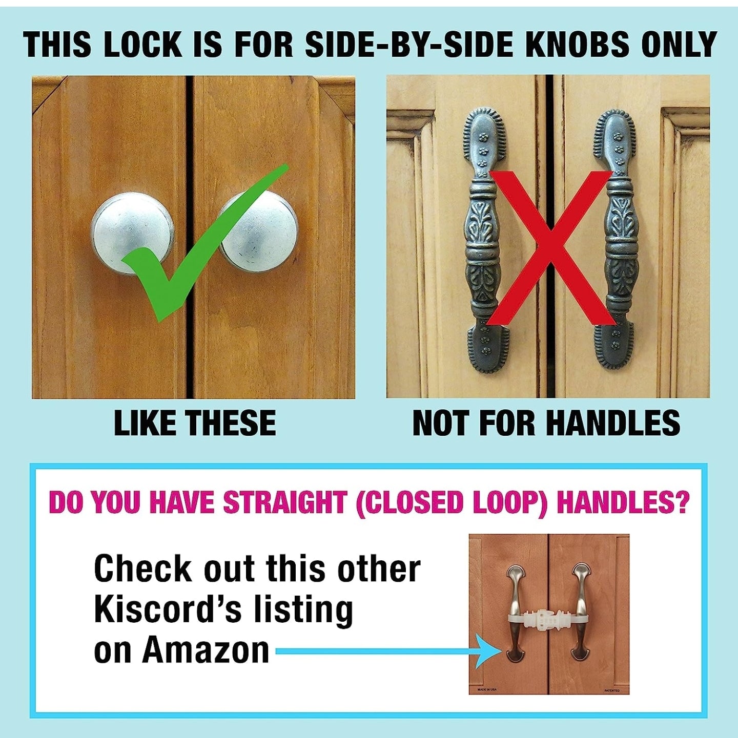 Safety Cabinet Locks for Knobs (7pk)