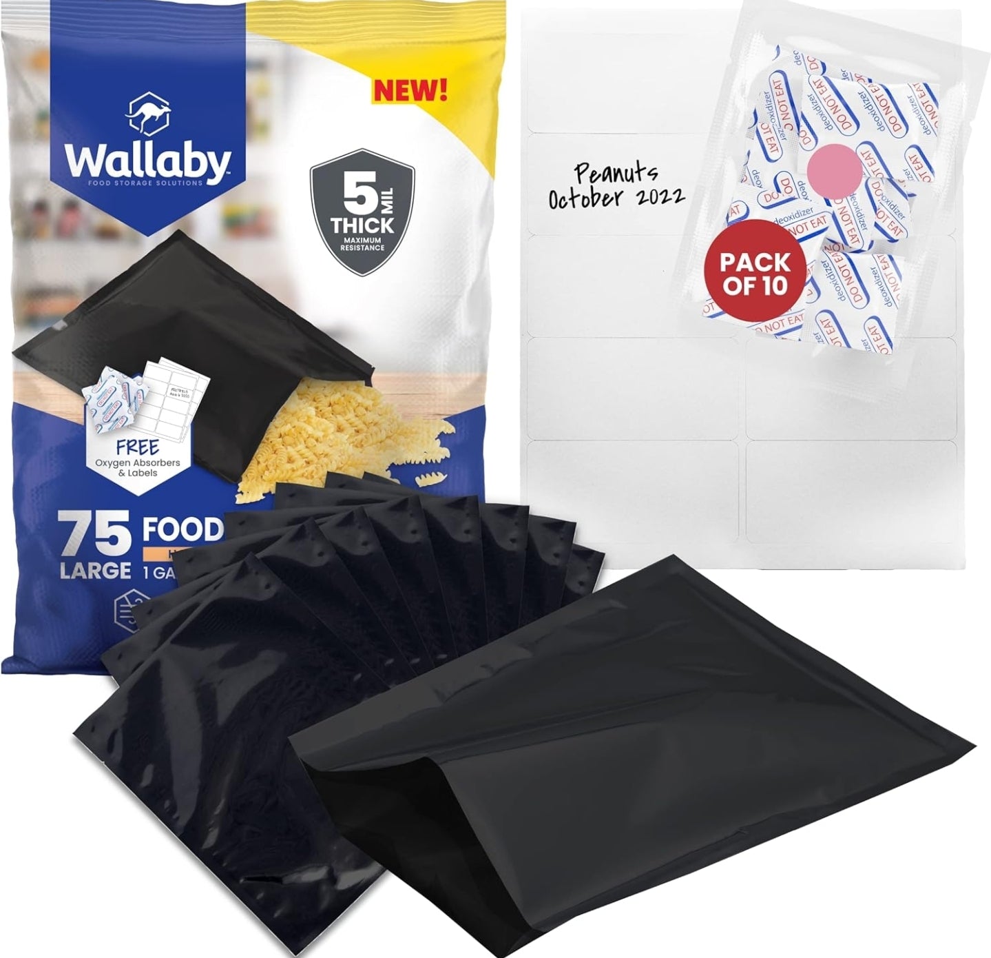 Wallaby Food Storage Bags (75 Large)