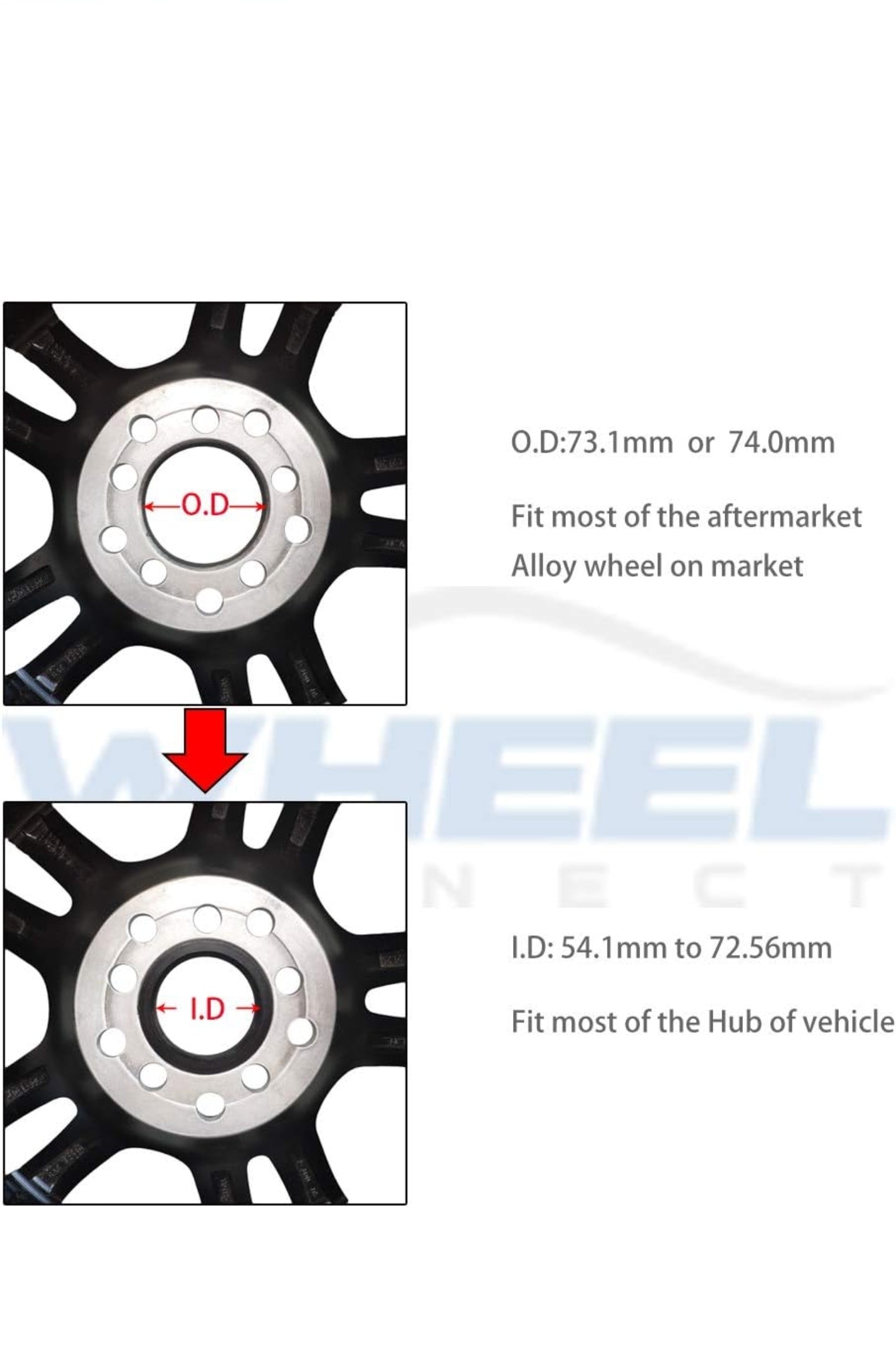 Wheel Connect Plastic HUB RINGS