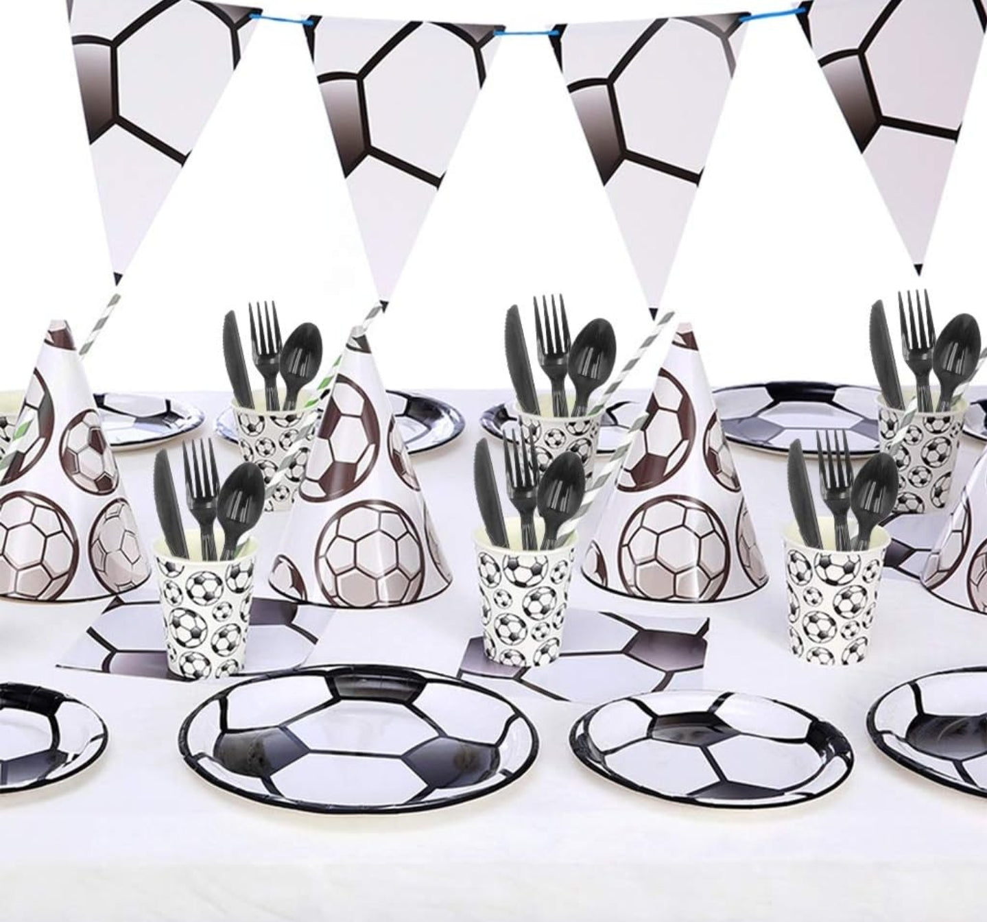 113 Pcs Soccer Party Set