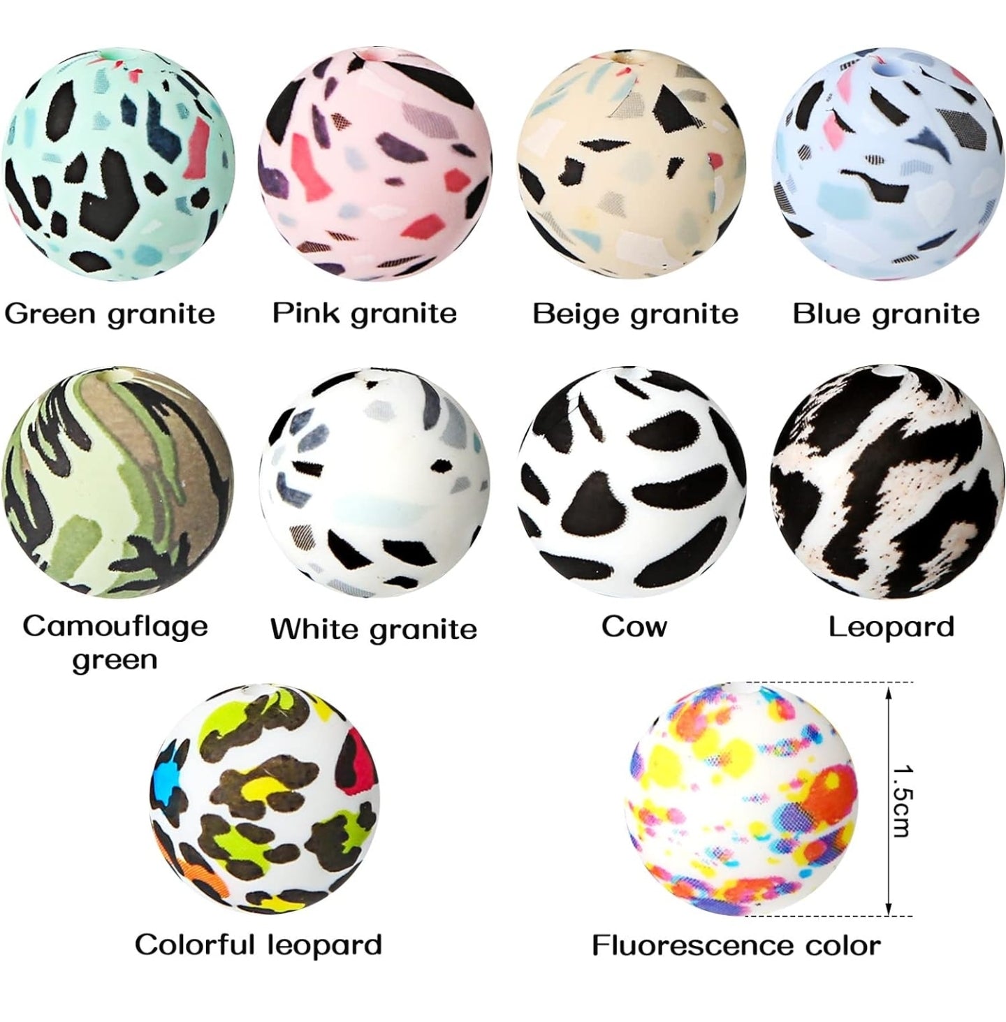 Assorted Silicone Beads