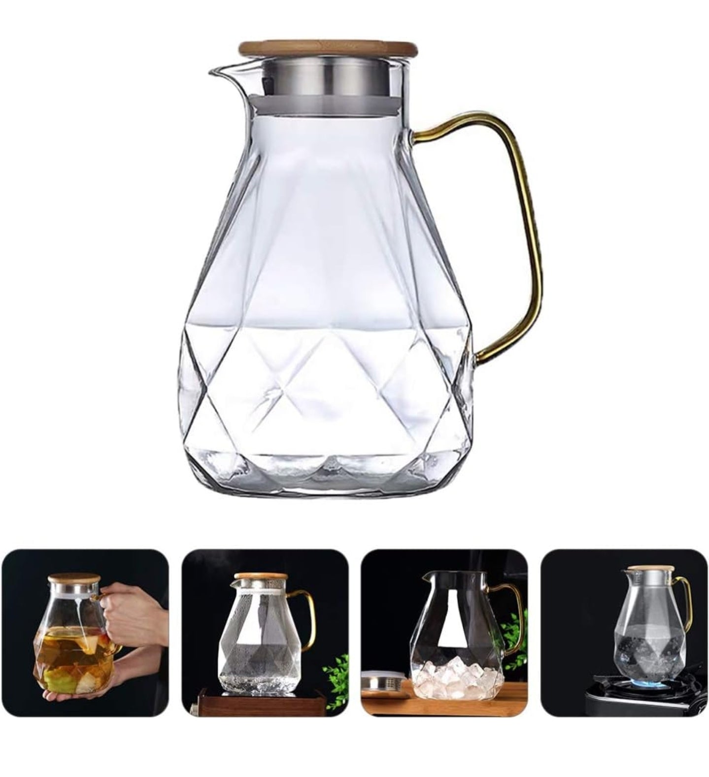 Glass Water Pitcher