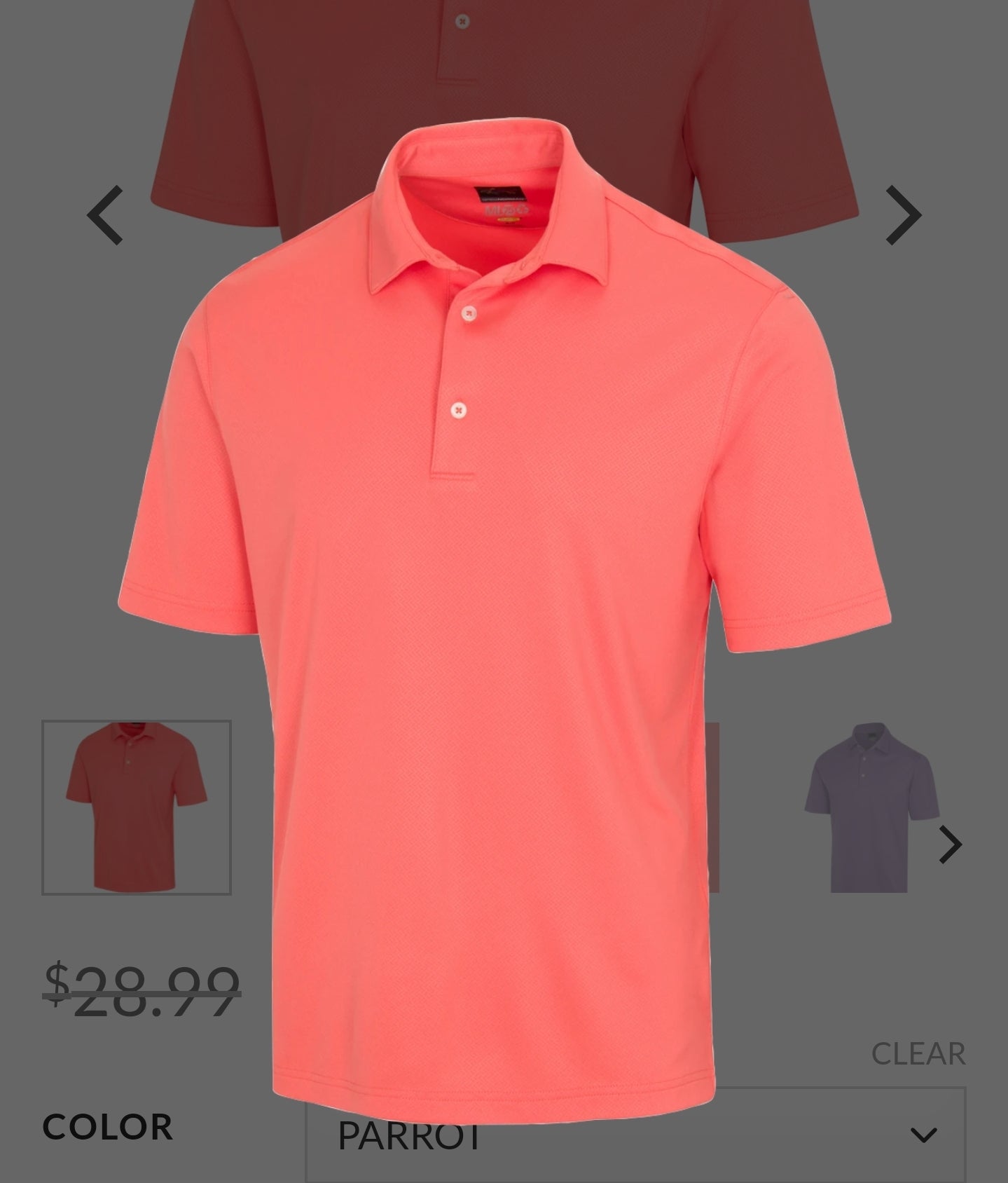 Greg Norman Protek ML75 Microlux Embossed Polo