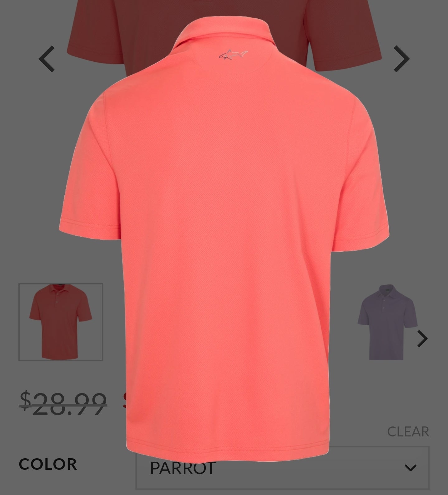 Greg Norman Protek ML75 Microlux Embossed Polo