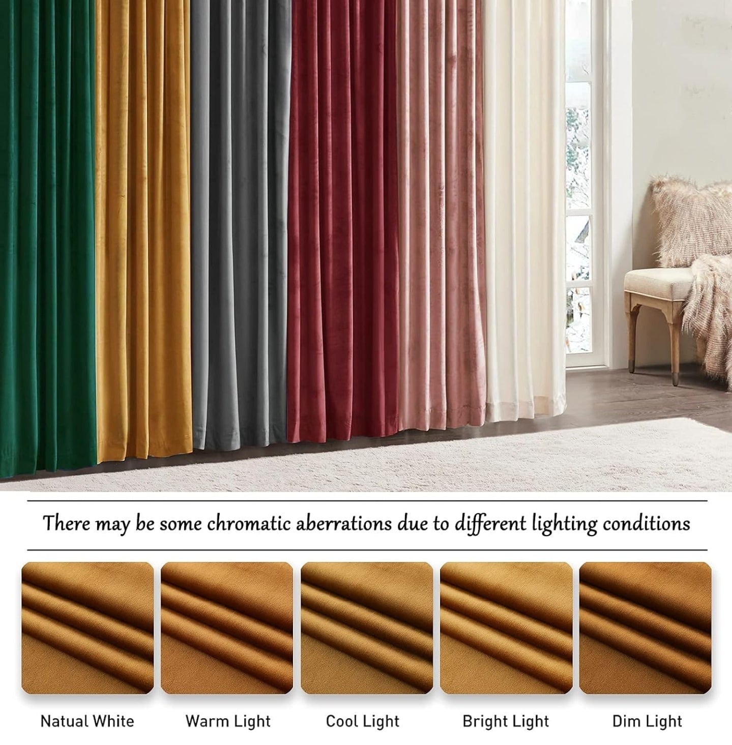 Timeper Back Top Velvet Curtains