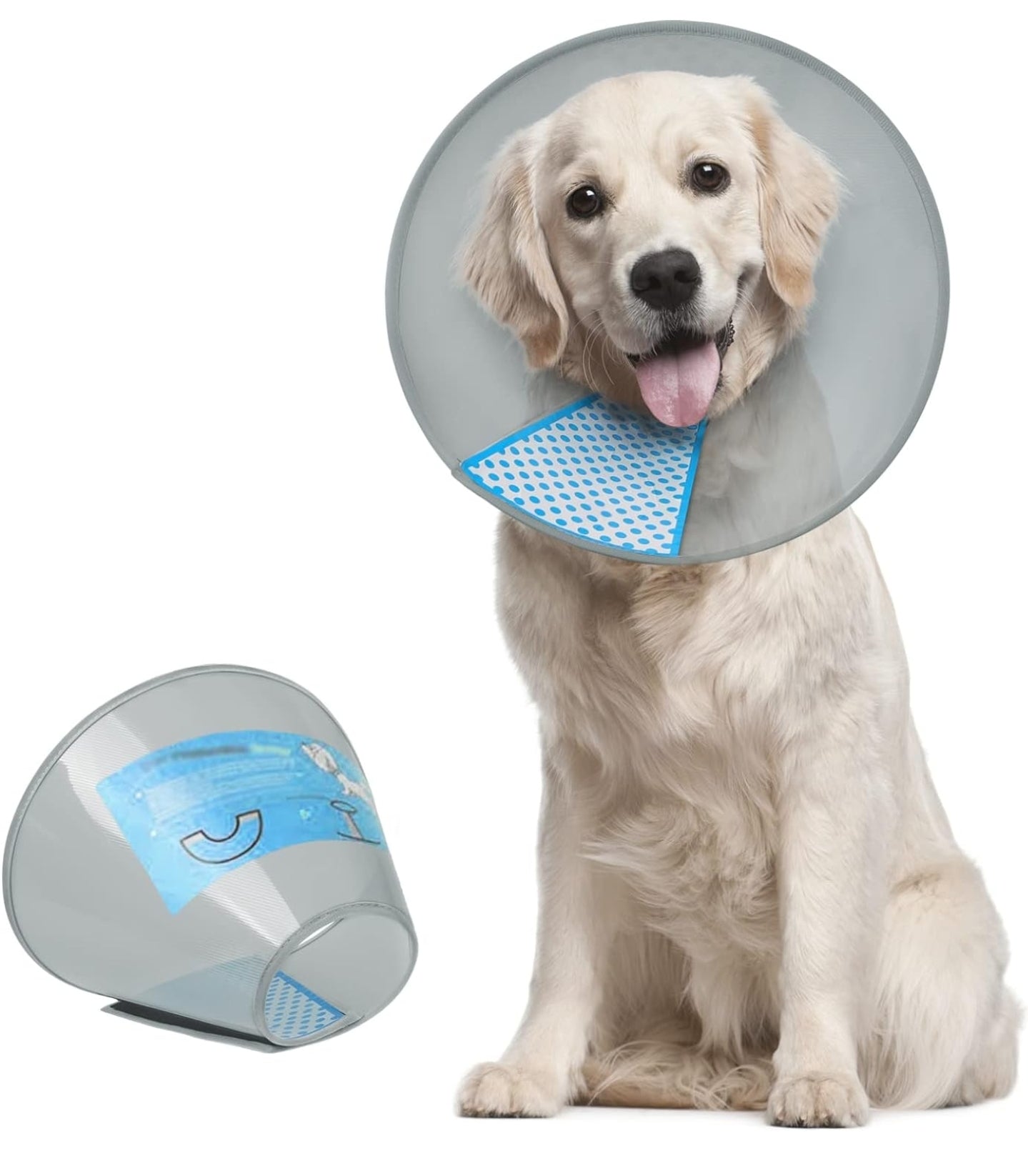 Supet Adjustable Pet Recovery Collar/Cone