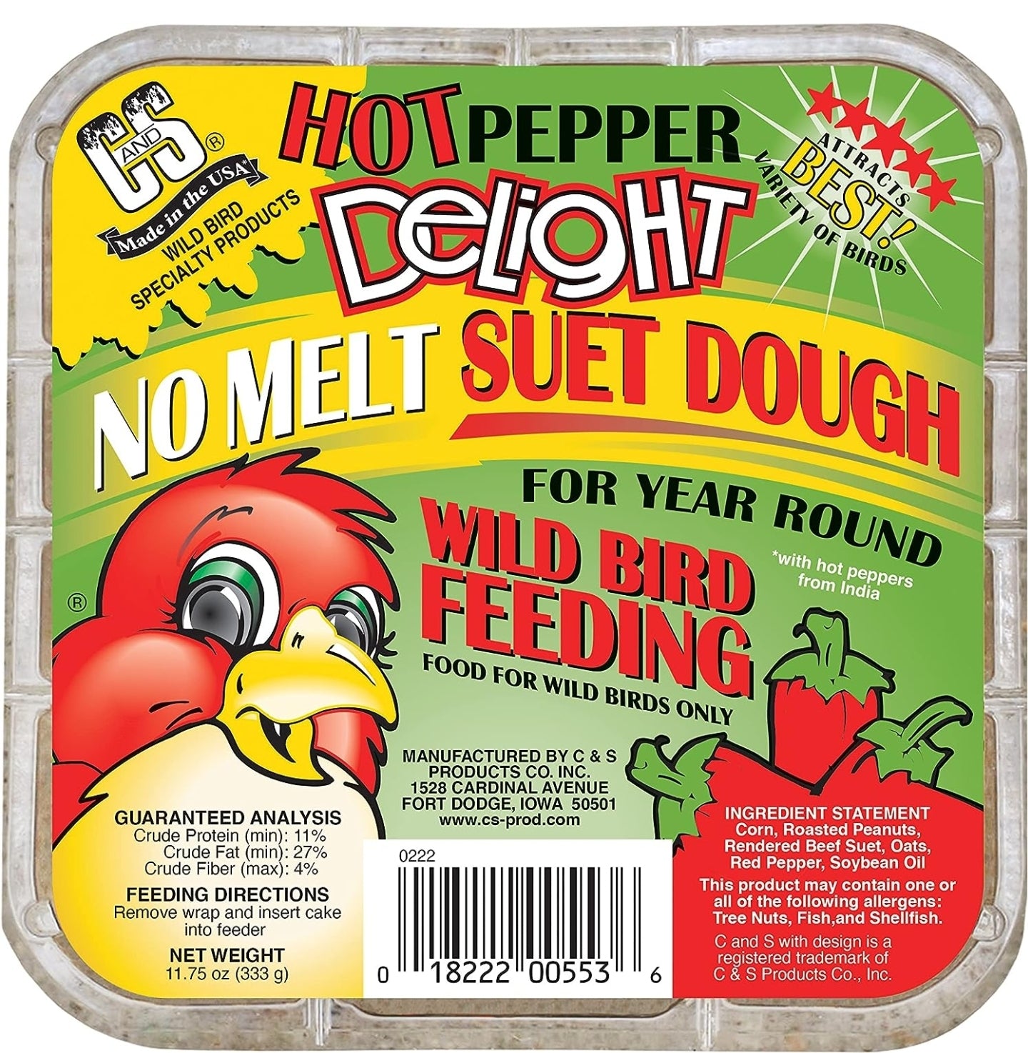 Hot Pepper Delight Suet Dough (10pk)