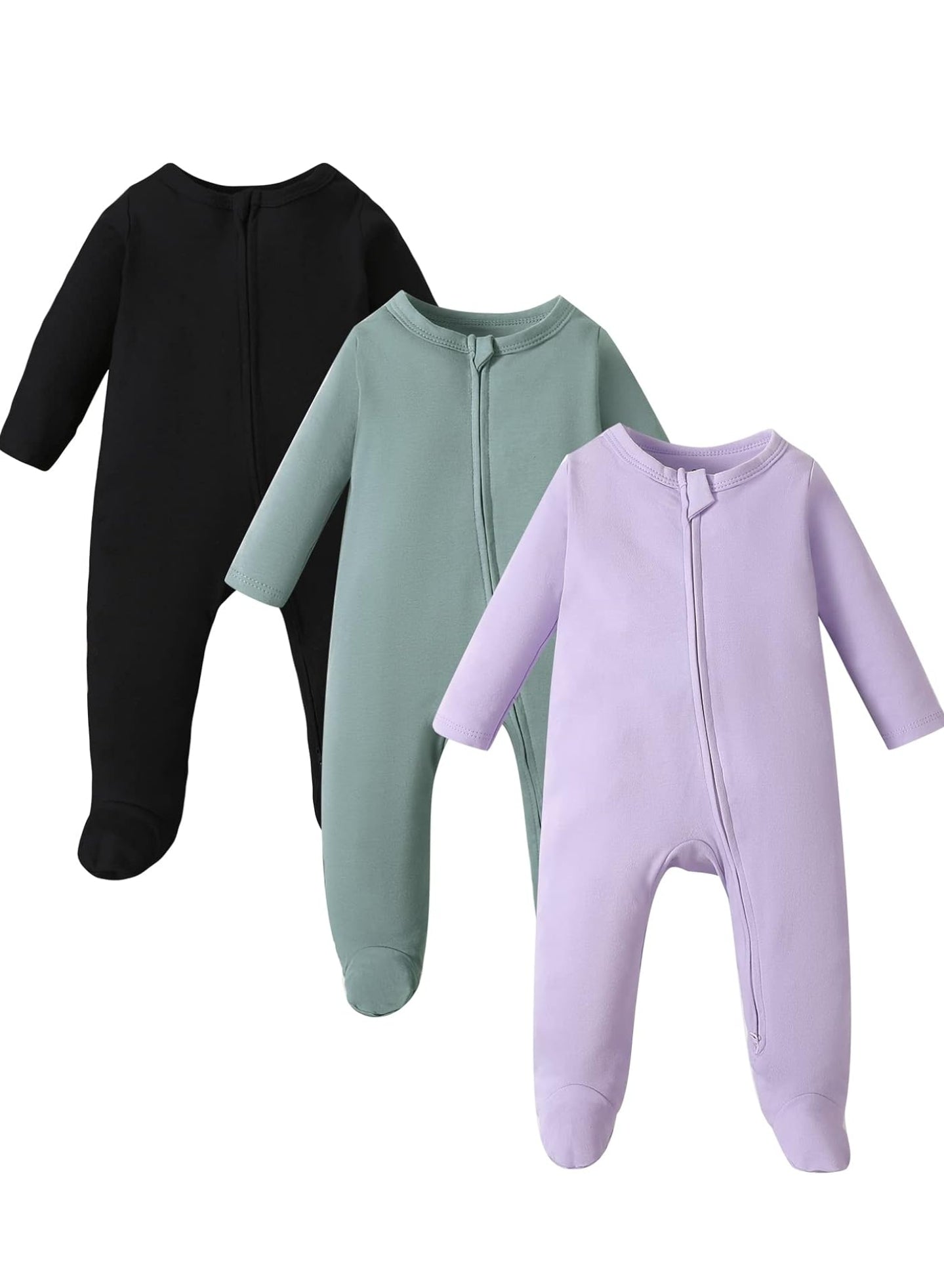 OPAWO Newborn Footie Pajamas (3pk)