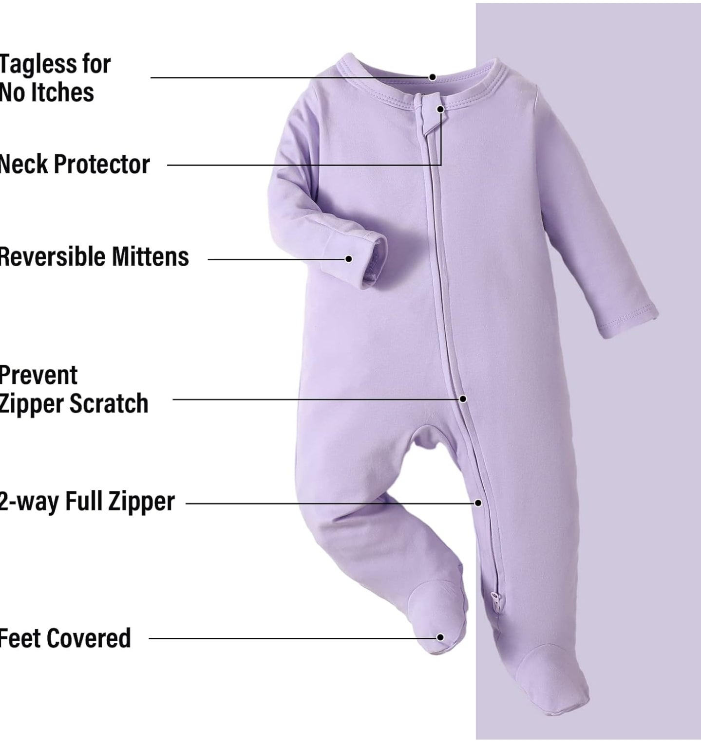OPAWO Newborn Footie Pajamas (3pk)