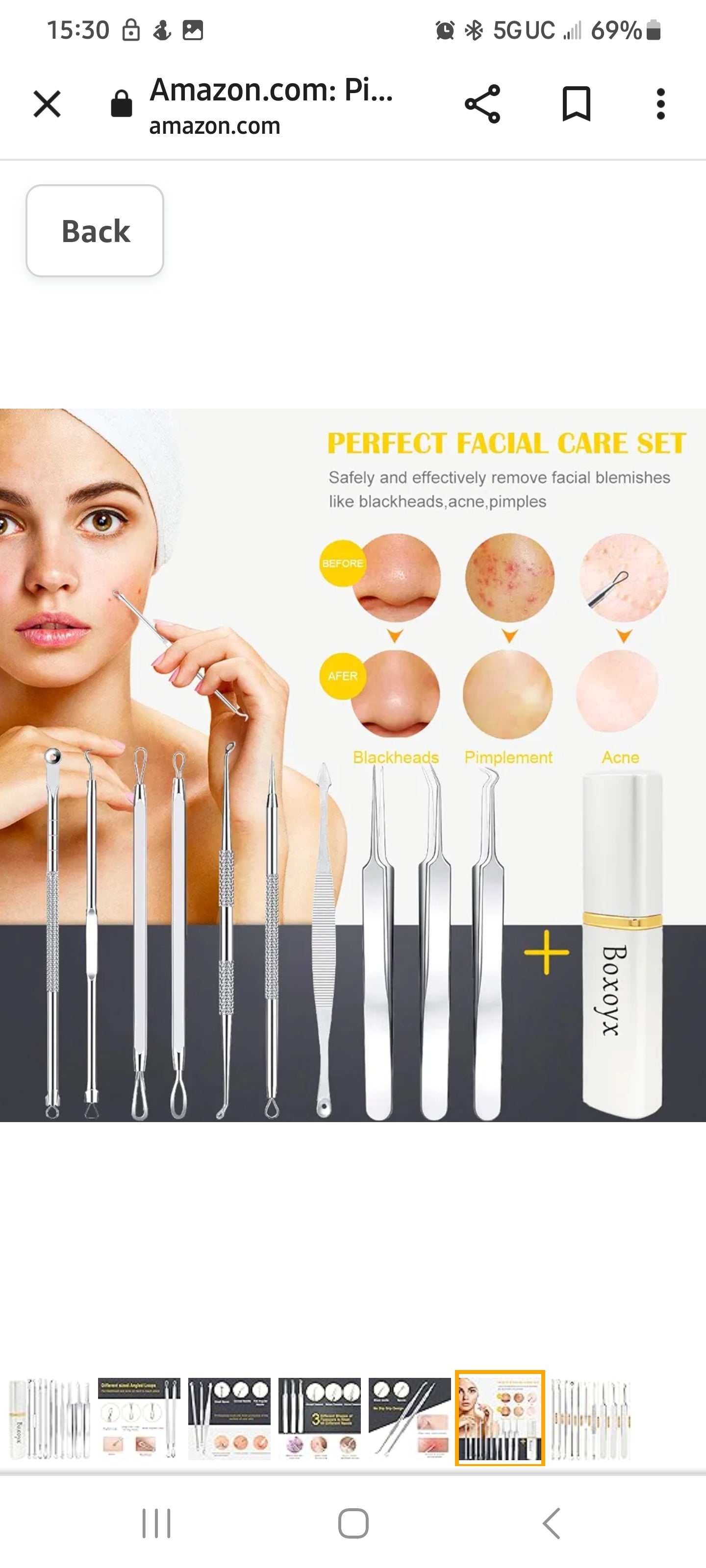 10 Pcs Professional Pimple Extraction Kit