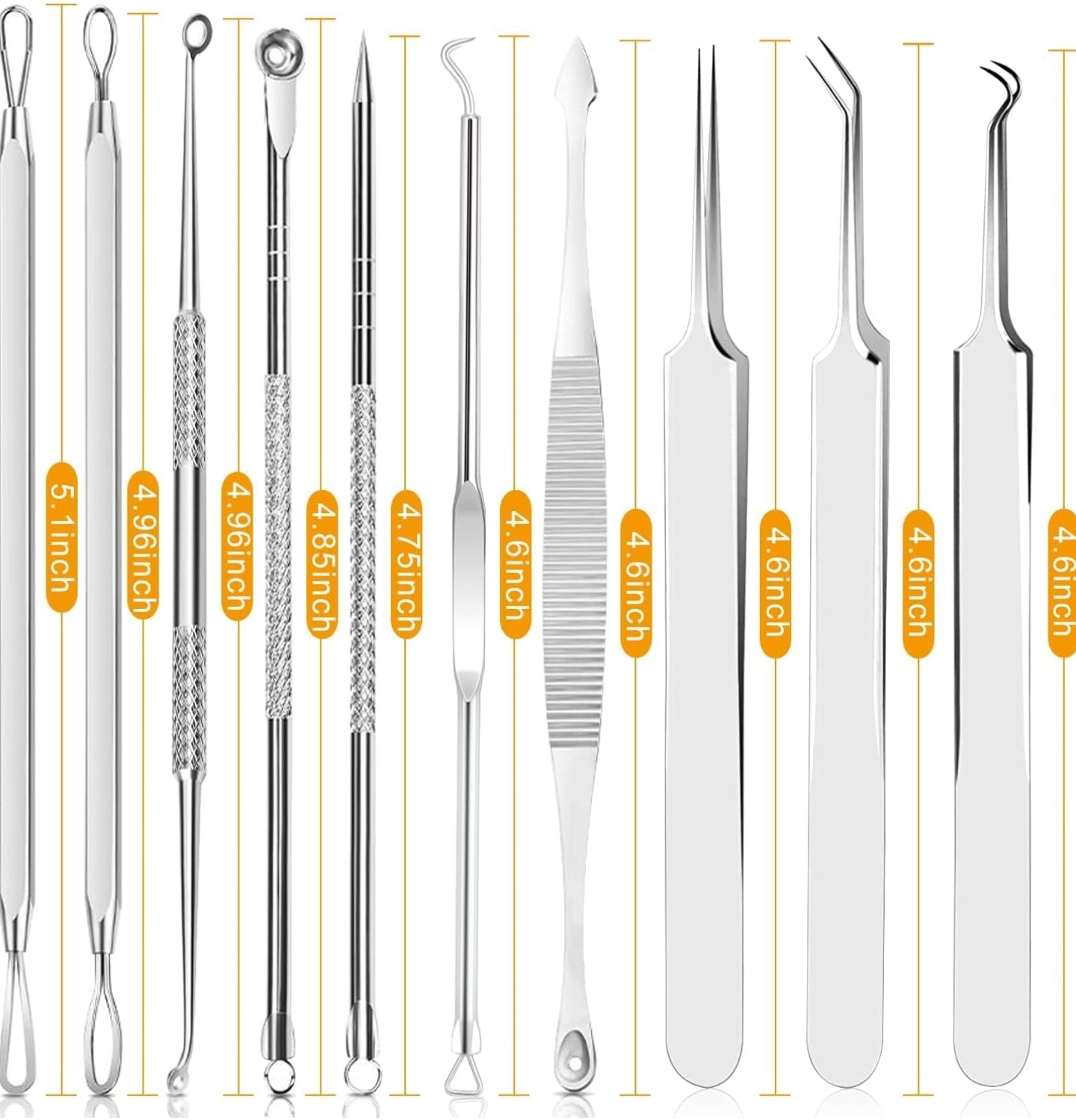 10 Pcs Professional Pimple Extraction Kit