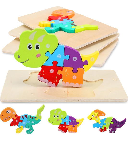 Nashrio Wooden Dinosaur Puzzle