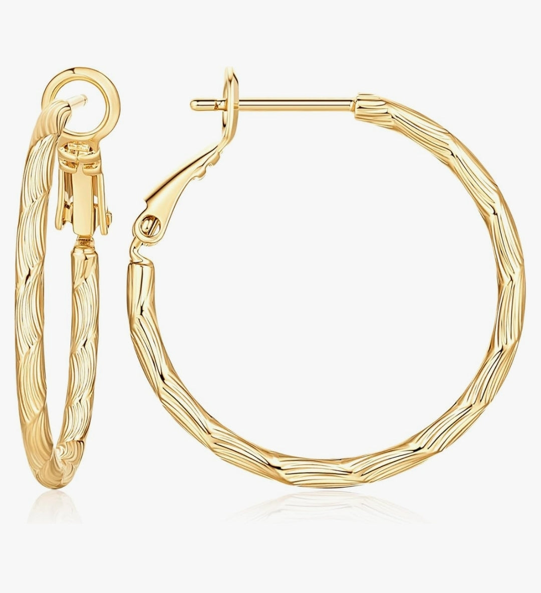 14K Gold Hoop Earrings