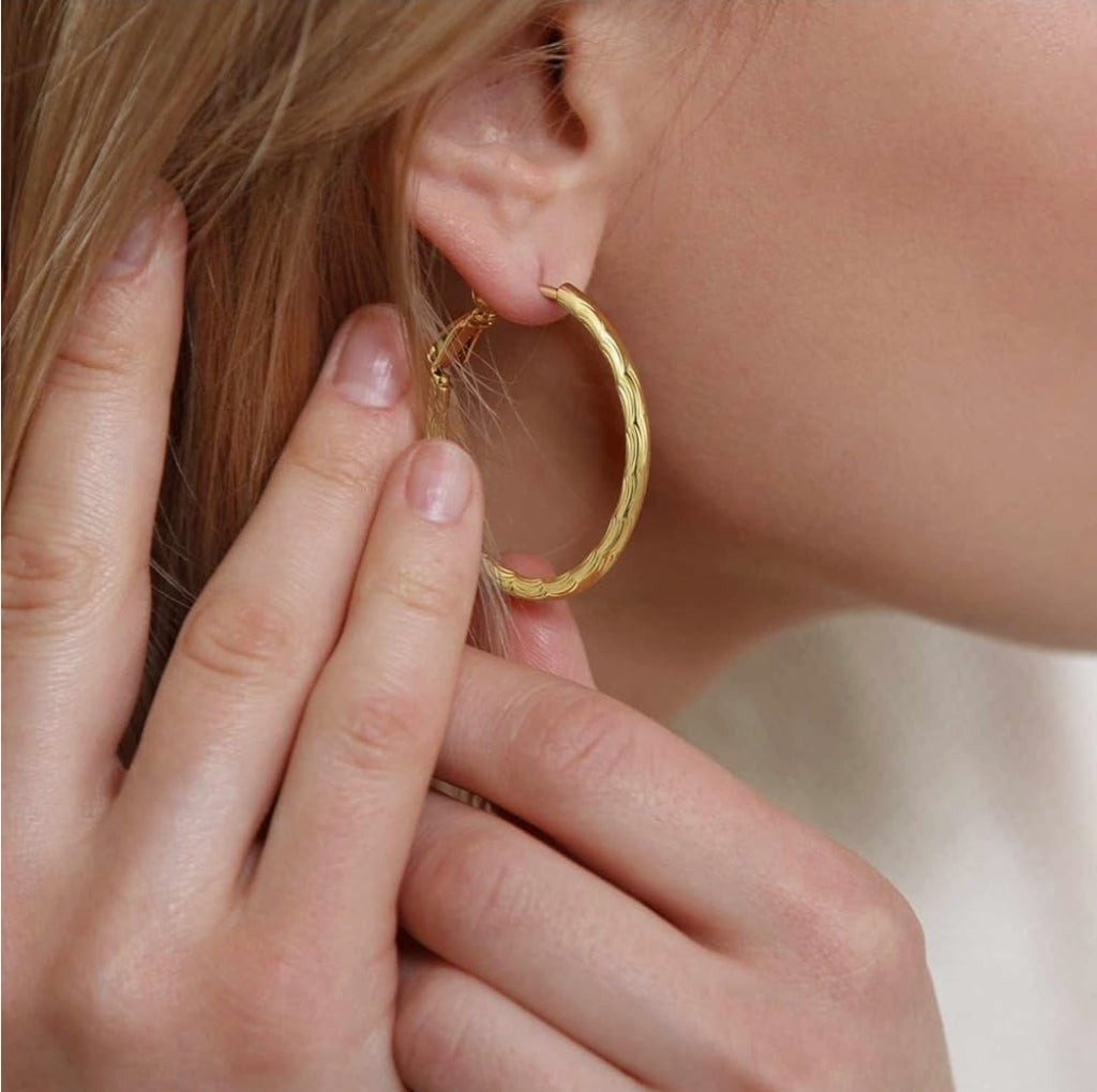 14K Gold Hoop Earrings