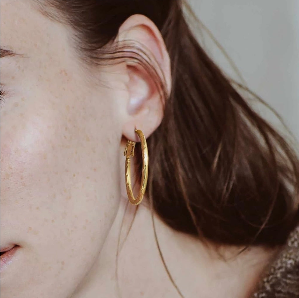 14K Gold Hoop Earrings