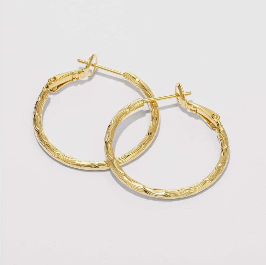 14K Gold Hoop Earrings