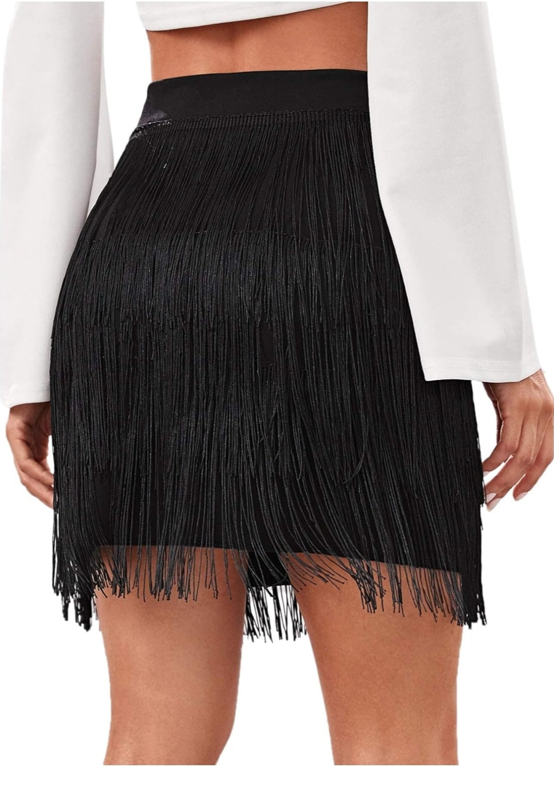 Women's Fringe Pencil Skirt