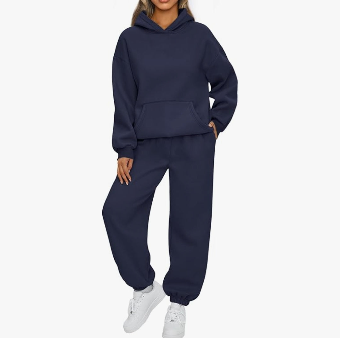 2 Piece Lounge Hoodie Sweatsuit