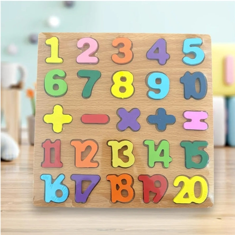 Wooden Numbers Puzzle