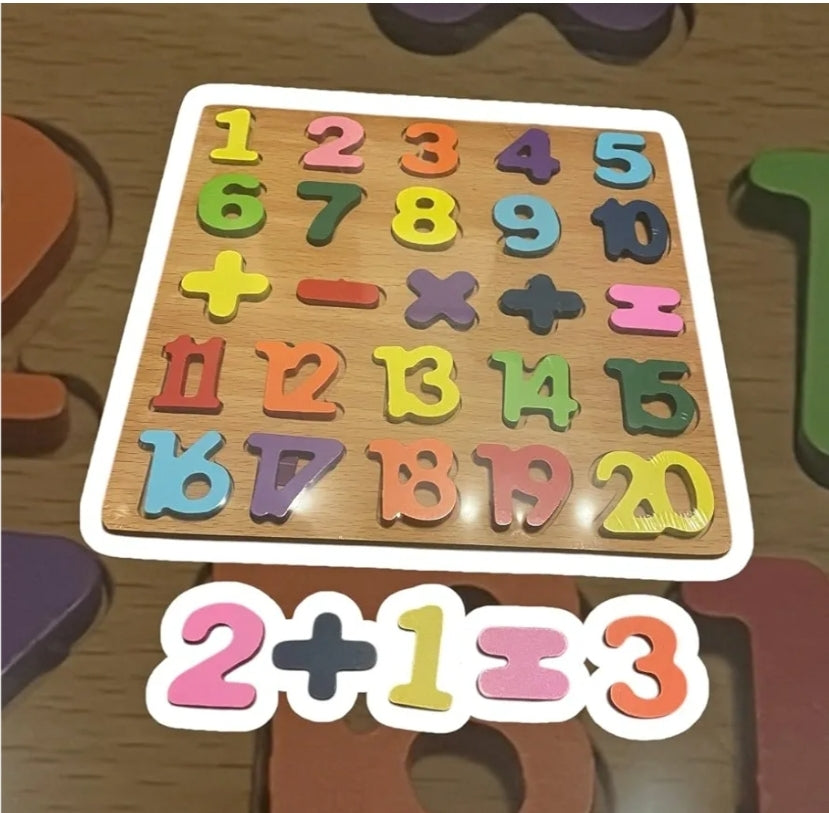 Wooden Numbers Puzzle