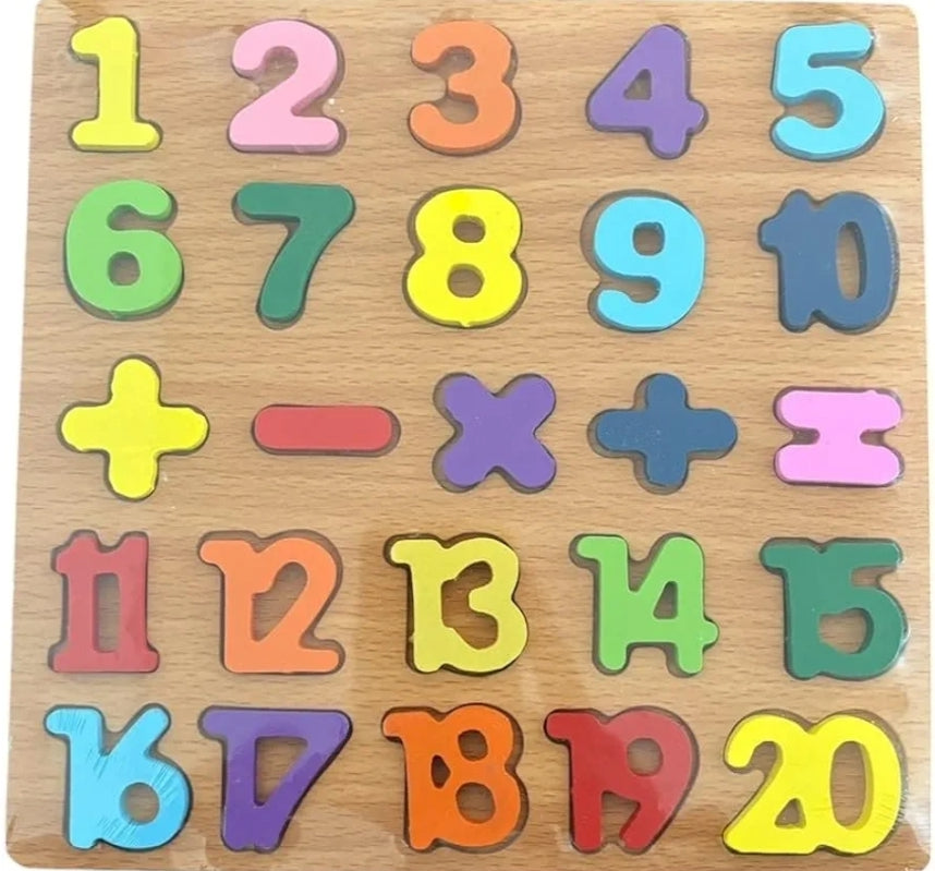 Wooden Numbers Puzzle