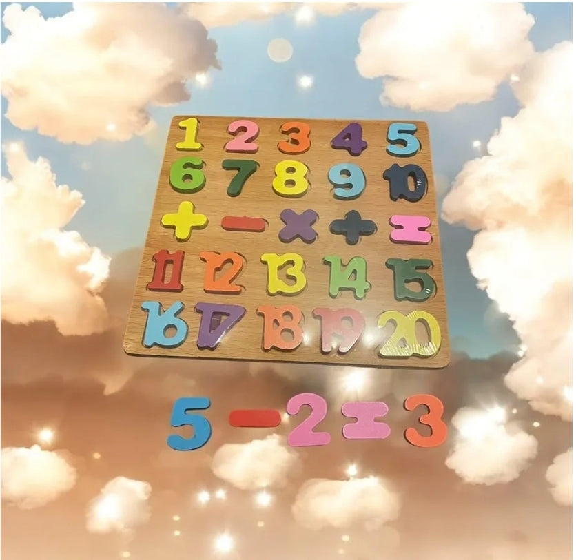 Wooden Numbers Puzzle