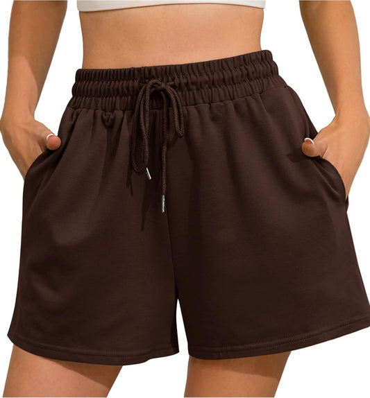 Women's Brown Sweat Shorts