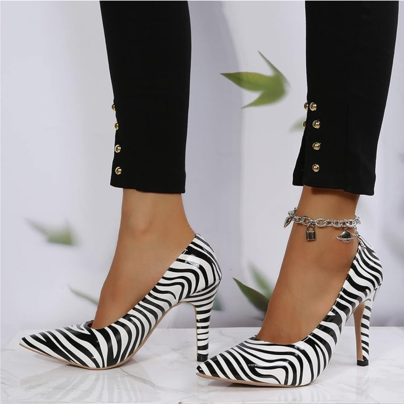 Zebra Print Heels