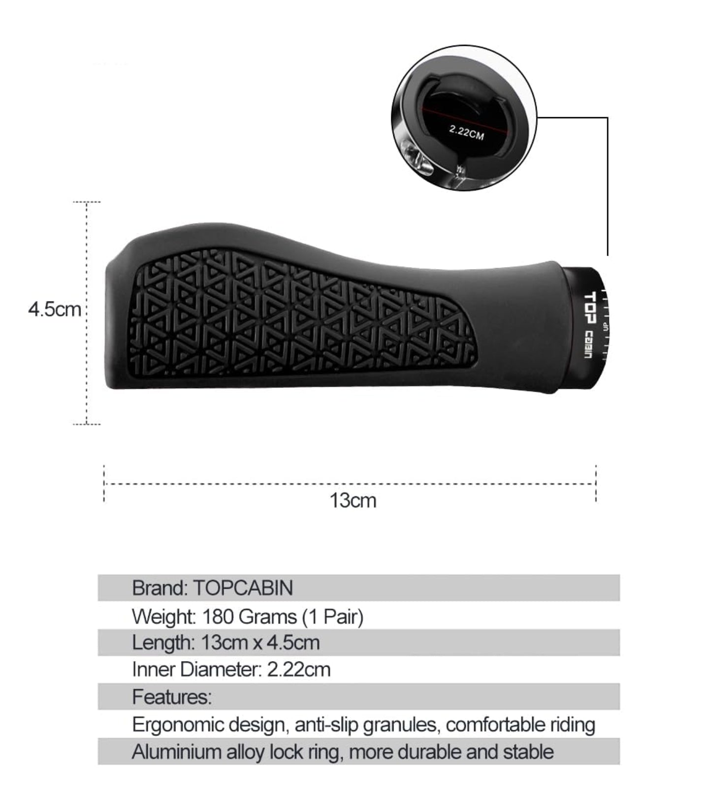 TopCabin Bicycle Handlebar Grips